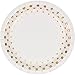 Gold Polka Dot Party Supplies Elegant Metallic Foil Includes Paper Plates, Napkins & Silverware for 8 Guests
