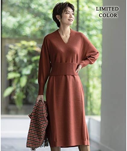 Amazon Icb 2way仕様 Milled Wool ニットワンピース ブラウン系 Web限定 M ワンピース チュニック 通販