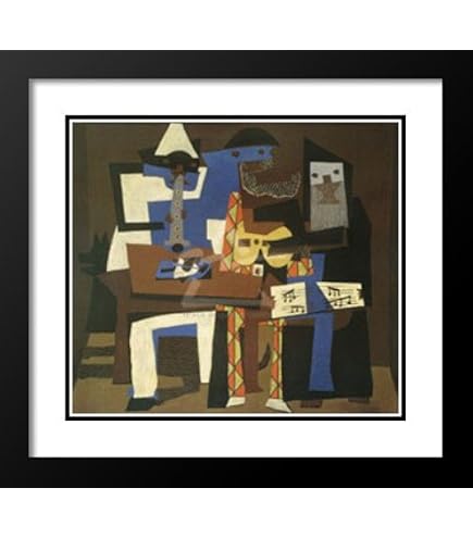 Amazon.com: Three Musicians 18x15 Framed Art Print by Picasso