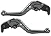 Adjustable short Brake and Clutch Levers for HONDA CBR500R/CB500F/X 2013-2018,CBR250R 2011-2013,CBR300R 2014-2017,CB300F/FA 2014-2017,CB400F/CB400R 2013-2017,GROM 2014-2018-Grey