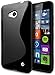 Microsoft Lumia 640 Case, Cimo [Wave] Premium Slim TPU Flexible Soft Case for Microsoft Lumia 640 - Black