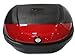 TMS TBOX-JK2016-K Matte Black X-Large Motorcycle Scooter Luggage Trunk Top Case Tail Box (Fits 2 Helmets New)