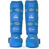 Daedo Shin and Instep Guards WKF Approved &ndash; Martial Arts Leg Pads for Karate Taekwondo &ndash; Foam Padded Shin Protectors