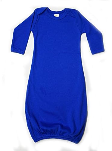 Laughing Giraffe Baby Infant Blank Long Sleeve Sleeper Gown 3-6 Months (Royal -2800)
