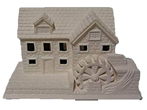 Mill village house 6" x 8 1/2" ceramic bisque u paint