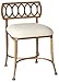 Hillsdale 50973A Canal Street, Gold Bronze Vanity Stool, primary