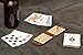 Walnut Studiolo Travel Cribbage Board Birch Plywood with Dark Brown Leather