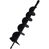 ALL-CARB Auger Drill Bit 4 x 31.5 Inch Garden Spiral Drill Bit | Earth Auger Bit Post, Umbrella Hole Digger with 3/4 Shaft