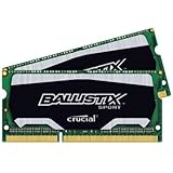 Ballistix Sport SODIMM 16GB Kit 8GBx2 DDR3 1866 MT/s PC3-14900 CL10 at 1.35V 204-Pin Memory BLS2K8G3N18AES4