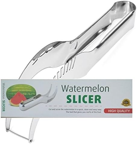 Amzsellpro Stainless Steel Watermelon Slicer and Server Knife