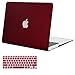 MOSISO Compatible with MacBook Air 13 inch Case Old Version 2010-2017 Release (Models: A1466 & A1369), Plastic Hard Shell Case & Keyboard Cover Skin, Marsala Red