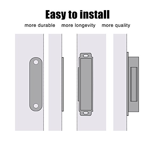 Aybloom Magnetic Door Catch - 4 Pack Stainless Steel Cabinet Magnet Closet Catches Suitable for Cabinets, Doors, Cupboards, Drawers and Shutters - Thumbnail 3