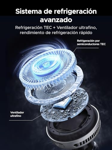 UGREEN MagFlow Pro Qi2 25W MagSafe Wireless Car Charger Compatible with iPhone 17 16 15 14 13 12 Pro MAX Air Plus, Tec Cooling with Built-in Fan, Vent Mount