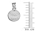 Baseball/Softball Sterling Silver Sports Charm Pendant