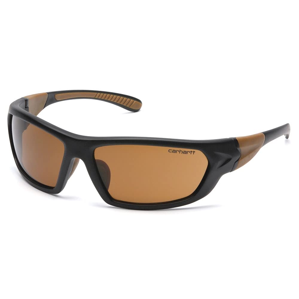 Carhartt Gear CHB219 Carbondale Sandstone Bronze Polarized Lens – One Size Fits All – Black