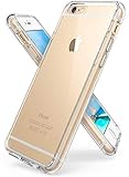 iPhone 6S Case, Ringke [FUSION] Streamlined Fit [Clear][Attached Dust Cap] Ultimate Crystal PC Back Flexible TPU Bumper Cover w/Screen Protector [Impact Resistant] For Apple iPhone 6 /6S