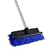 MEIBEI Deck Brush, Heavy Duty Deck Scrubber with Adjustable Stainless Steel Long Handle-51 Inches, Commercial Floor Scrub Brush, Perfect for Cleaning Deck, Patio, Hallway, Driveway and Boat