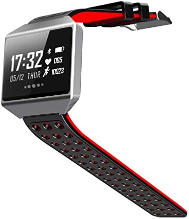 Six Star Commerce Waterproof Smart Athletic Watch for Swimming, Running and Biking (Red)