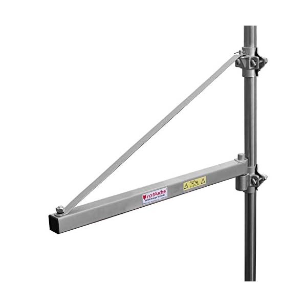 Rotfuchs Ausleger Schwenkarm 750 mm für Seilwinde Seilhebezug Seilzug Last 600 kg, Schwenkbereich ca. 180° max… – Bild 5