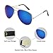 Desen Unisex Adult Aviator Sunglasses (Gold Blue)