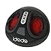 Electric Shiatsu Foot Massager Machine with Heat，IDODO Deep Kneading Rolling Vibrating Air Pressure Relax Feet Massagers for Home and Office Use(Black) (Black)