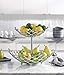 Inspired Living ME9290 Linear fruit-bowls, 2-Tier Basket, SILVER