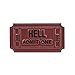 Bent Wookie Ticket to Hell Pin - 1 Inch Wide Ceramic Enamel Pin