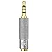 Geekria 3.5mm Balanced Male to 2.5mm Female Audio Adapter, Aluminum Alloy Adapter for Player and Amplifier, Gold-Plated Pins, Compatible with Audio Devices