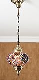 Turkish Moroccan Mosaic Glass Handmade Ceiling Pendant Fixture Hanging Lamp Light,7