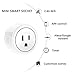 Mini Smart Plug Compatible with Alexa Google Home IFTTT ETL Listed Wifi Outlet Pack 4