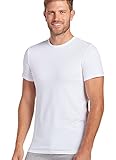 Jockey Men's T-Shirts Slim Fit Cotton Stretch Crew Neck - 2 Pack, white, M