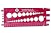 Nut and Bolt Gauge, Metric, UNC, UNF, with Thread Pitch on Back *(5 Colors to Choose from in Listing)* (RED)