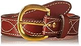 HUNTER 5803-32 1 2" Stitched Belt, 32", Brown