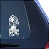 Springer Spaniel Clear Vinyl Decal Sticker for Window, English Dog Sign Art Print Design