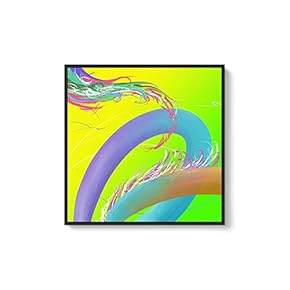 Framed Canvas Wall Art for Living Room, Bedroom Abstract Canvas Prints for Modern Home Decoration Ready to Hang - 16"x16" inches