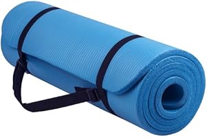 BalanceFrom GoYoga All-Purpose 1/2-Inch Extra Thick High Density Anti-Tear Exercise Yoga Mat with Carrying Strap