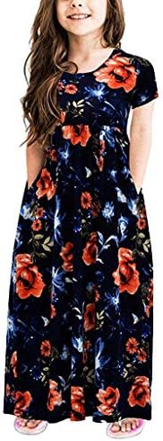 YWLINK Christening Dresses for Baby Girl Toddler Baby Girls Floral Stars Pocket Dresses Kids Party Beachwear Flower Girl Dressruffle Dress