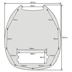 FLEOR Bass Pickguard 9 Hole Pick Guard Scratch