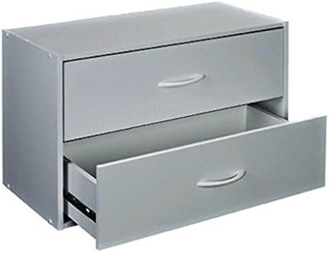 Closetmaid 156600 2 Drawer Storage Organizer White Laminated