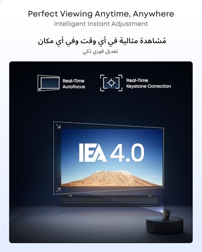 soundcore Nebula P1 Portable Projector with Detachable Speakers,650 ANSI Lumens,1080P Full HD,20W Truly 2.0 Surround Sound,130° Built-in Gimbal,Auto Adjustment,180" Big Screen (Nebula P1)