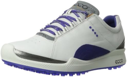 ECCO Women's Biom Hybrid II Golf Shoe,White/Iris,40 EU/9-9.5 M US