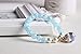 DreamMarker Ice Crack Crystal Korean Style Charm Bracelet with a Fortune and Lucky Cat Pendant, Blue