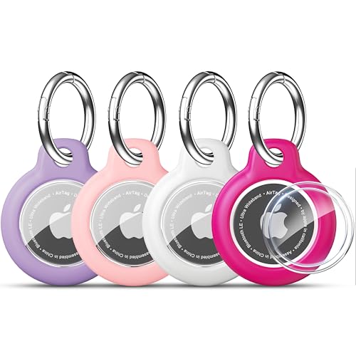 Apple RFUNGUANGO AirTag Holder Key Ring AirTag