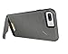 Acekool iPhone7 Plus Wallet Back Case, Smooth Brushed Metal Design Hybrid Wallet Case Protective Hard Cover Skin Card Holder For iPhone7 Plus Grey
