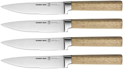 Hudson Home Schmidt Brothers Cutlery, SFHSK04 ,#10 Farmhouse 4pc steak set,Brown