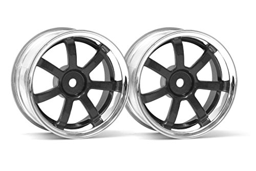 HPI Racing 3324 Rays 57S-Pro Gram Lights, 9mm Offset, Chrome and Black