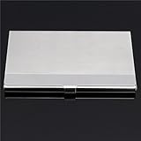 Stainless Steel Silver Aluminium Platband Business Card Holder Case Cover