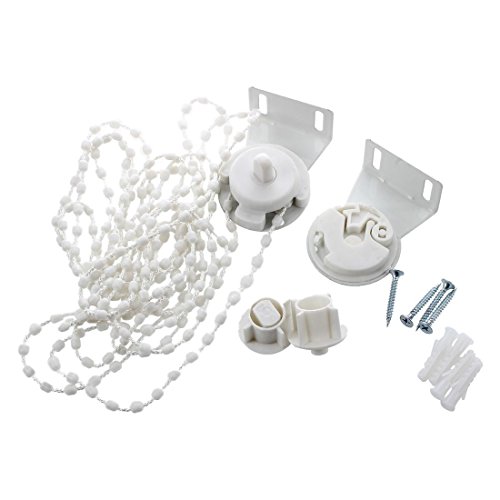 SODIAL(R) Roller Blind Shade Cluth Bracket Bead Chain 28mm Kit