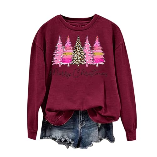 SMIDOW Plus Size Funny Christmas Shirts For Women