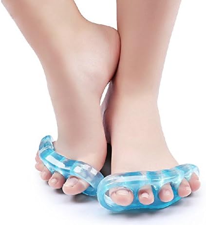 Gel Flex Toe Separators by NONPAREIL – Fight Bunion Pain, Hammertoe &amp; Other Foot Aches (LG/FIRM)